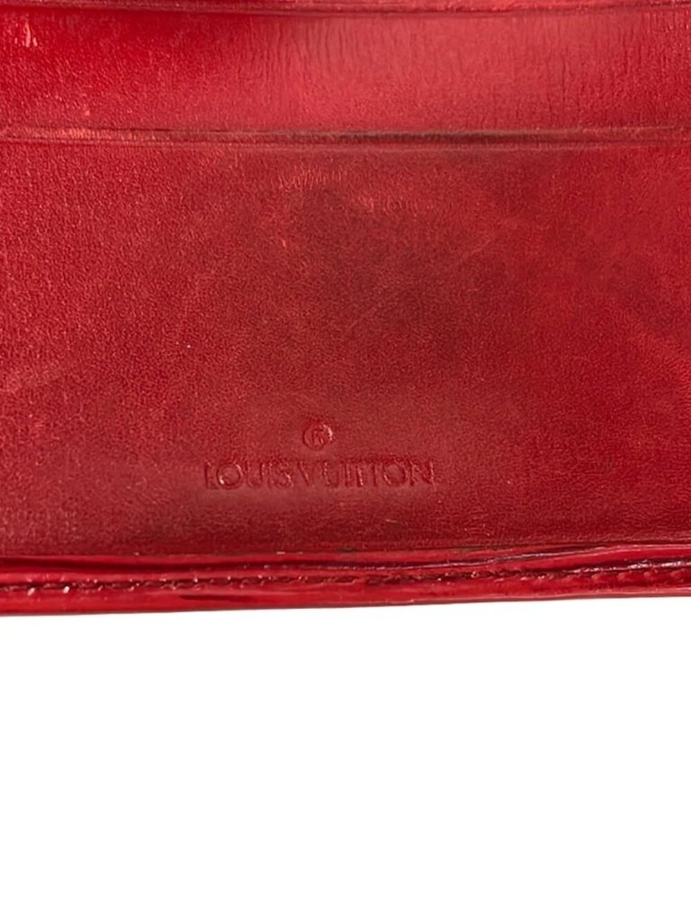 LOUIS VUITTON Porte Billets Cartes Credit Monnaie M63547 Castilian Red Epi - Picture 5 of 10